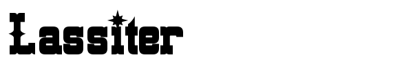 Lassiter font preview